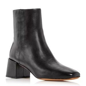 Vince
Women's Kaye Block Heel Booties Black Leather